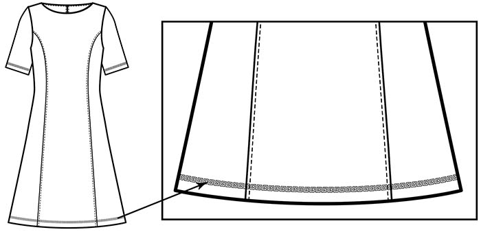 An embellishment stitch