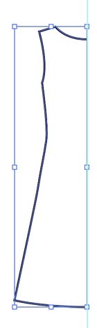 Half of a dress outline