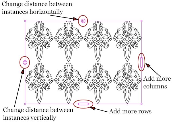 Grid repeat on-canvas-controls