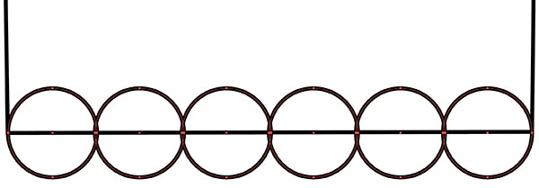 Planning six scallops