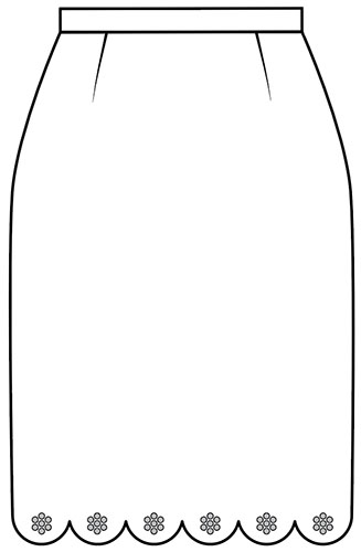The scalloped skirt