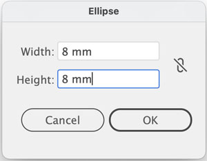 The Ellipse dialog box