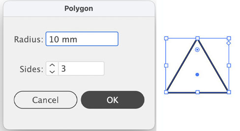 The Polygon dialog box