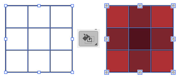 The Live Paint Bucket tool