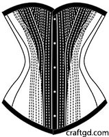 Fig. 5. The corset with the contrast insertion
