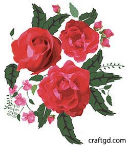 Motif 2 created with Adobe Illustrator Art brushes