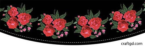 Floral pattern 4 created with Adobe Illustrator brushes